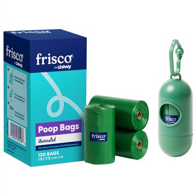 Frisco Refill Dog Poop Bags, 120 count & Frisco Dog Poop Bags + Dispenser, 15 count, slide 1 of 1