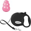 Frisco Reflective Retractable Dog Leash, Medium: 16-ft long, 7/16-in wide & KONG Puppy Dog Toy
