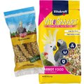 Kaytee Natural Spray Millet Bird Treats, 12 count & Vitakraft VitaSmart Complete Nutrition Parrot Food, 7-lb bag