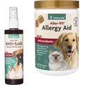 NaturVet Aller 911 Allergy Aid Anti-Lick Paw Plus Aloe Vera Dog & Cat Spray, 8-oz bottle & NaturVet Aller-911 Allergy Aid Plus Antioxidants Cat & Dog Soft Chews, 180 count
