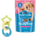 Nylabone Teething Rings Puppy Chew Toy & Puppy Chow Healthy Start Salmon Flavor Training Dog Treats