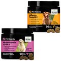 PetHonesty Allergy Relief Snacks Immunity Strength & Digestive Health Soft Chews Dog Supplement, 90 count & PetHonesty 10-for-1 Multivitamin with Glucosamine Snacks Soft Chews Dog Supplement, 90 count