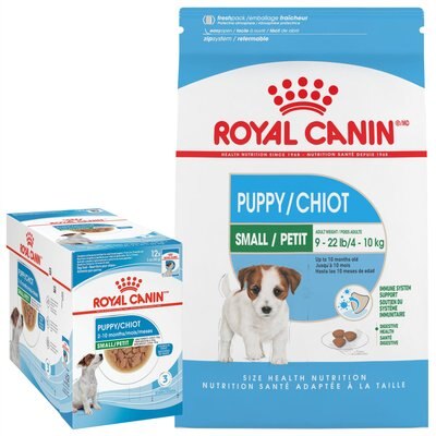 Royal Canin Small Puppy Dry Dog Food, 13-lb bag & Royal Canin Small Puppy Wet Dog Food, 3-oz pouch, case of 12, slide 1 of 1
