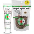 Vetoquinol Viralys (L-Lysine) Oral Gel for Cats, 5-oz & Vetoquinol Enisyl-F Lysine Bites Chicken Liver Flavored Cat Treats, 6.35-oz bag