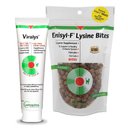 Vetoquinol Viralys (L-Lysine) Oral Gel for Cats, 5-oz & Vetoquinol Enisyl-F Lysine Bites Chicken Liver Flavored Cat Treats, 6.35-oz bag