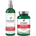Vet's Best Hot Spot Spray for Dogs & Vet's Best Healthy Coat Shed & Itch Relief Dog Supplement