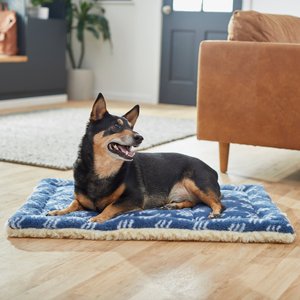 Frisco Comfortable Fleece Tri-fold Arrow Print Dog Crate Mat, 36-in