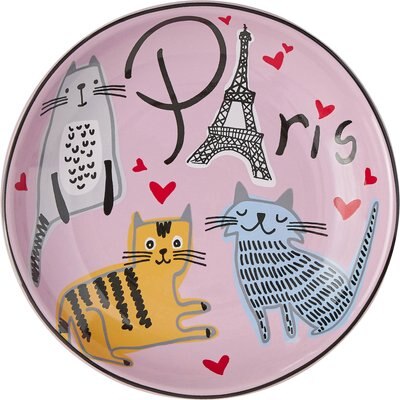 Frisco Paris Non-skid Ceramic Cat Dish, 0.62 Cup, slide 1 of 1