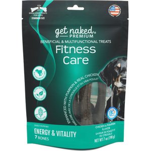 Get Naked Premium Fitness Care Chicken & Pumpkin Flavor Grain-Free Dog Treats, 7 count