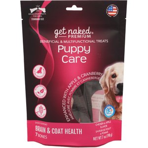 Get Naked Premium Puppy Care Chicken & Apple Flavor Grain-Free Dog Treats, 7 count