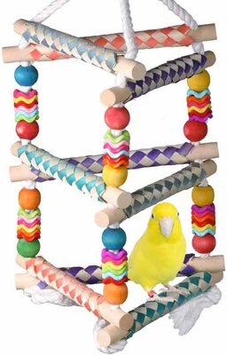 Super Bird Creations Finger Trap Pagoda Bird Toy, Small, slide 1 of 1