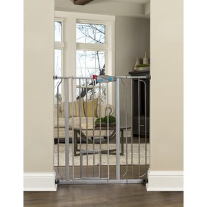 Carlson Pet Products 36-in Extra Tall Dog Gate, Large, Silver