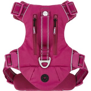 Frisco Outdoor Premium Ripstop Nylon Dog Harness with Pocket, Boysenberry Purple, Large, Neck: 18 to 28-in, Girth 24 to 34-in