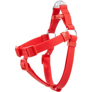 Frisco Outdoor Solid Textured Waterproof Stink Proof PVC Dog Harness, Sunset Orage, Small, Neck: 14 to 19-in, Girth: 16 to 23-in
