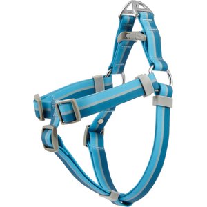 Frisco Outdoor Two Tone Waterproof Stinkproof PVC Dog Harness, River Blue, Medium, Neck: 16 to 22-in, Girth: 19 to 29-in