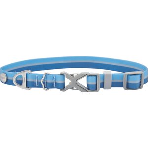 Frisco Outdoor Two Toned Waterproof Stink Proof PVC Dog Collar, River Blue, Extra Small, Neck: 8-12-in, Width: 5/8th -in
