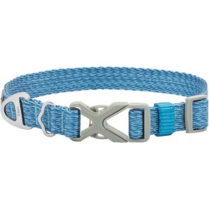 Frisco Outdoor Heathered Nylon Collar, River Blue, Small - Neck: 10-14-in, Width: 5/8-in
