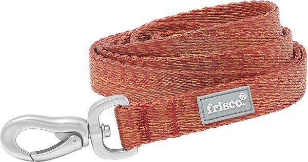 Frisco Outdoor Heathered Nylon Dog Leash, Flamepoint Orange, Small - Length: 6-ft, Width: 5/8-in slide 1 of 6