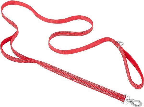 Frisco Outdoor Nylon Reflective Comfort Padded Dog Leash, Sunset Orange, Large - Length: 6-ft, Width: 1-in slide 1 of 7