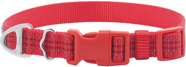 Frisco Outdoor Frisco Outdoor Ultra Reflective Nylon Dog Collar, Flamepoint Orange, Extra Small, Neck: 8-12-in, Width: 5/8th -in slide 1 of 7