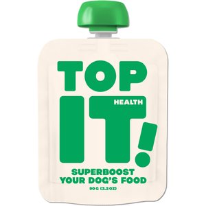 Top It! Health All-in-1 Digestion, Joint Health, Skin & Coat & Breath Freshener Super Booster Dog Supplement, 3.2-oz pouch
