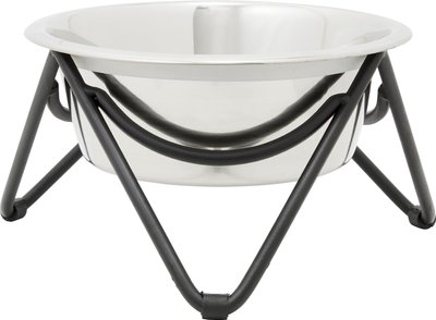 Frisco Elevated Triangle Iron Stand Dog & Cat Single Bowl Diner