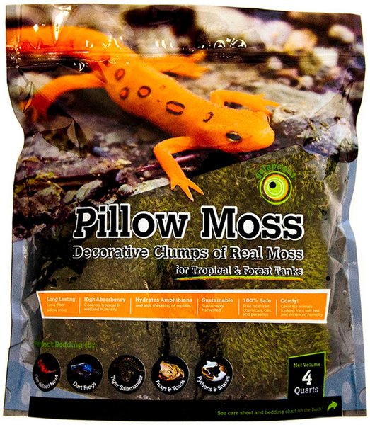 Galapagos Pillow Moss Reptile & Amphibian Terrarium Moss, Fresh Green, 4-qt bag slide 1 of 3
