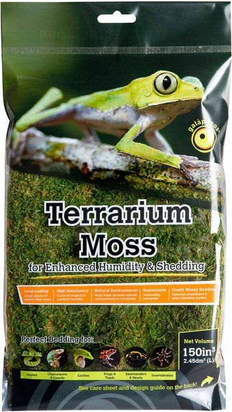 Galapagos Sheet Moss Reptile & Amphibian Terrarium Moss, Fresh Green, 150 cubic inch bag slide 1 of 2