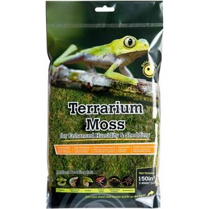 Galapagos Sheet Moss Reptile & Amphibian Terrarium Moss, Fresh Green, 150 cubic inch bag