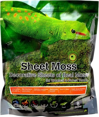 Galapagos Sheet Moss Reptile & Amphibian Terrarium Moss, Fresh Green, slide 1 of 1