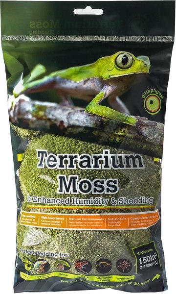 Galapagos Royal Pillow Moss Reptile & Amphibian Terrarium Moss, Fresh Green, 150 cubic inch bag slide 1 of 2