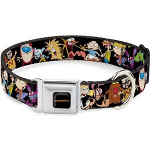 Buckle-Down Nickelodean Polyester Dog Collar, Medium: 11 to 17-in neck, 1-in wide