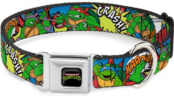 Buckle-Down Classic Teenage Mutant Ninja Turtles Polyester Dog Collar, Medium: 11 to 17-in neck, 1-in wide slide 1 of 9