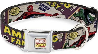 Buckle-Down Spider-Man Polyester Dog Collar, slide 1 of 1