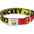 Buckle-Down Mickey Smiling Up Pose Polyester Dog Collar, Small: 9 to 15-in neck, 1-in wide