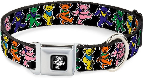 Buckle-Down Dancing Bear Polyester Dog Collar, Large: 15 to 26-in neck, 1-in wide slide 1 of 9
