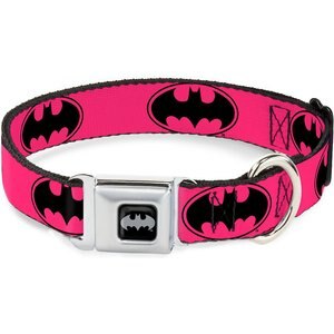 Buckle-Down Batman Bat Signal Polyester Dog Collar, Small Wide: 13 to 18-in neck, 1.5-in wide