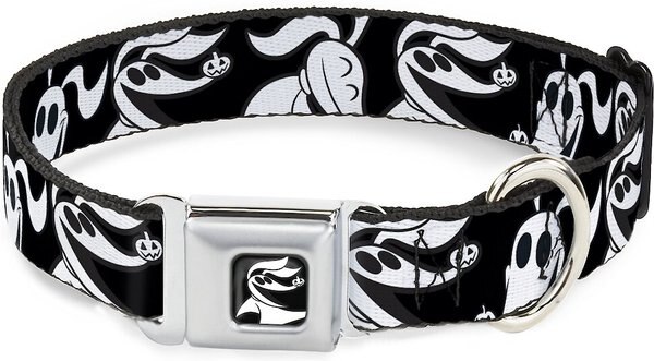 Buckle-Down Nightmare Before Christmas Polyester Dog Collar, Medium Wide: 16 to 23-in neck, 1.5-in wide slide 1 of 9