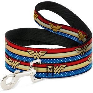 Buckle-Down Wonder Woman Polyester Standard Dog Leash, Small: 4-ft long, 1-in wide