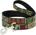 Buckle-Down Star Wars Boba Fett Polyester Standard Dog Leash, Small: 4-ft long, 1-in wide