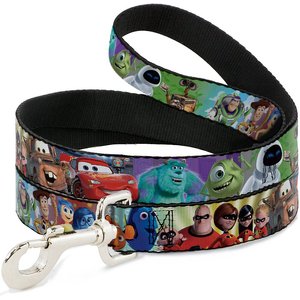 Buckle-Down Disney Pixar Polyester Standard Dog Leash, Small: 4-ft long, 1-in wide