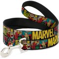Buckle-Down Marvel Comics Polyester Standard Dog Leash, Small: 4-ft long, 1-in wide
