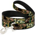 Buckle-Down Marvel Universe Loki Polyester Standard Dog Leash, Small: 4-ft long, 1-in wide