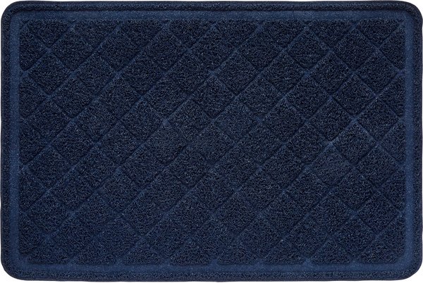 Frisco PVC Quilted Cat Litter Mat, Large, Navy slide 1 of 4