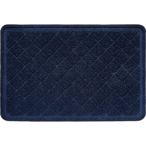 Frisco PVC Quilted Cat Litter Mat, Large, Navy