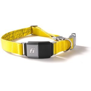 Fi Series 2 GPS Tracker Smart Dog Collar, Yellow, Medium: 13.5 to 16.5-in neck, 1-in wide