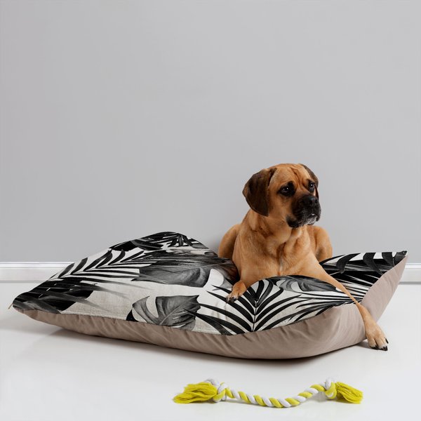 Deny Designs Pillow Cat & Dog Bed w/ Removable Cover, Tropical Jungle Leaves slide 1 of 4