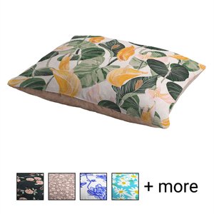 Deny Designs Pillow Cat & Dog Bed w/ Removable Cover, Lush Lily Autumn