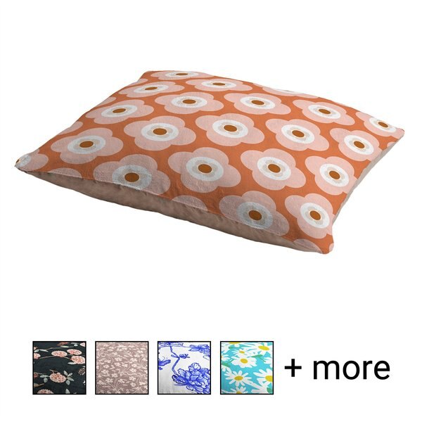Deny Designs Pillow Cat & Dog Bed w/ Removable Cover, Shapes As Flowers slide 1 of 5