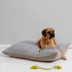 Deny Designs Pillow Cat & Dog Bed w/ Removable Cover, Aegean Stripe